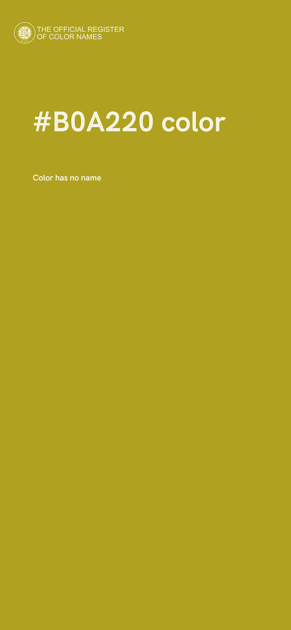 #B0A220 color image