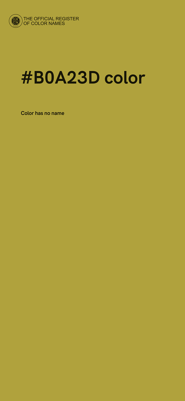 #B0A23D color image