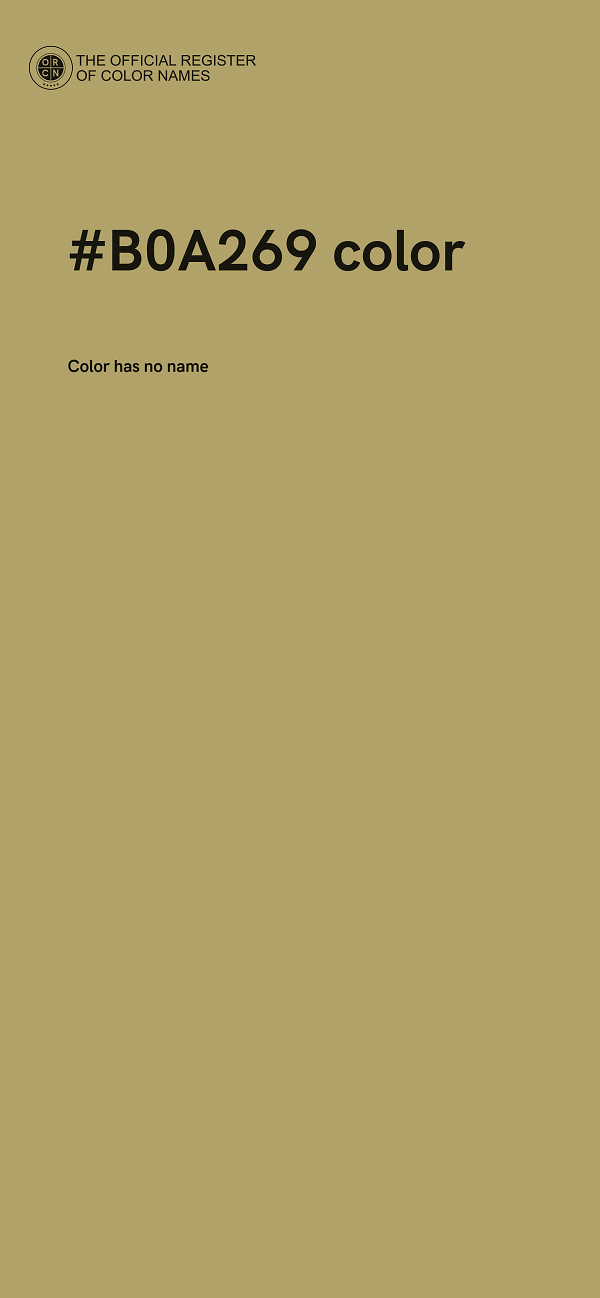 #B0A269 color image