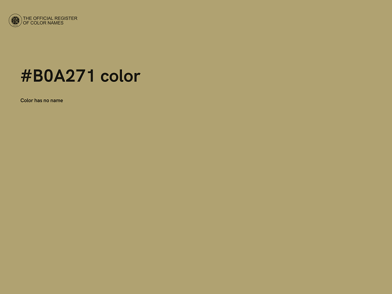 #B0A271 color image