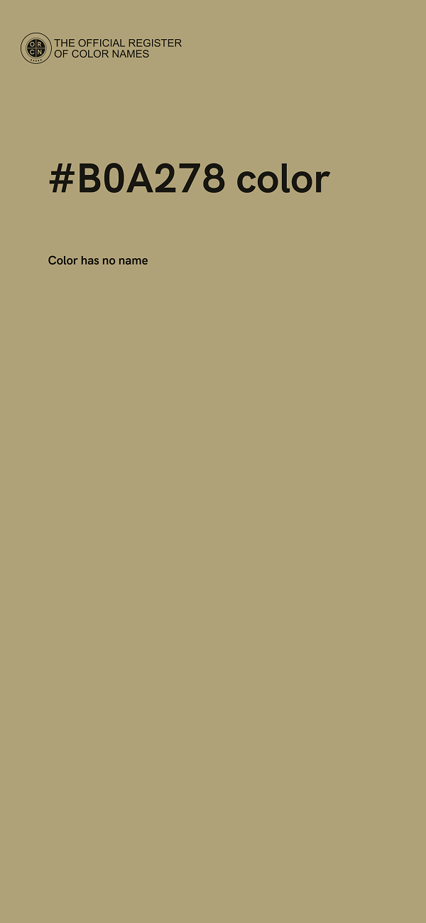 #B0A278 color image