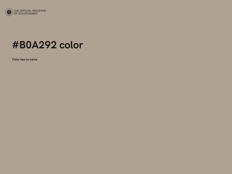 #B0A292 color image