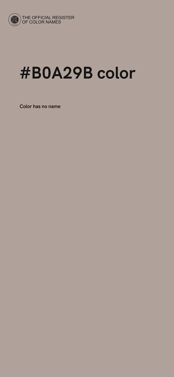 #B0A29B color image