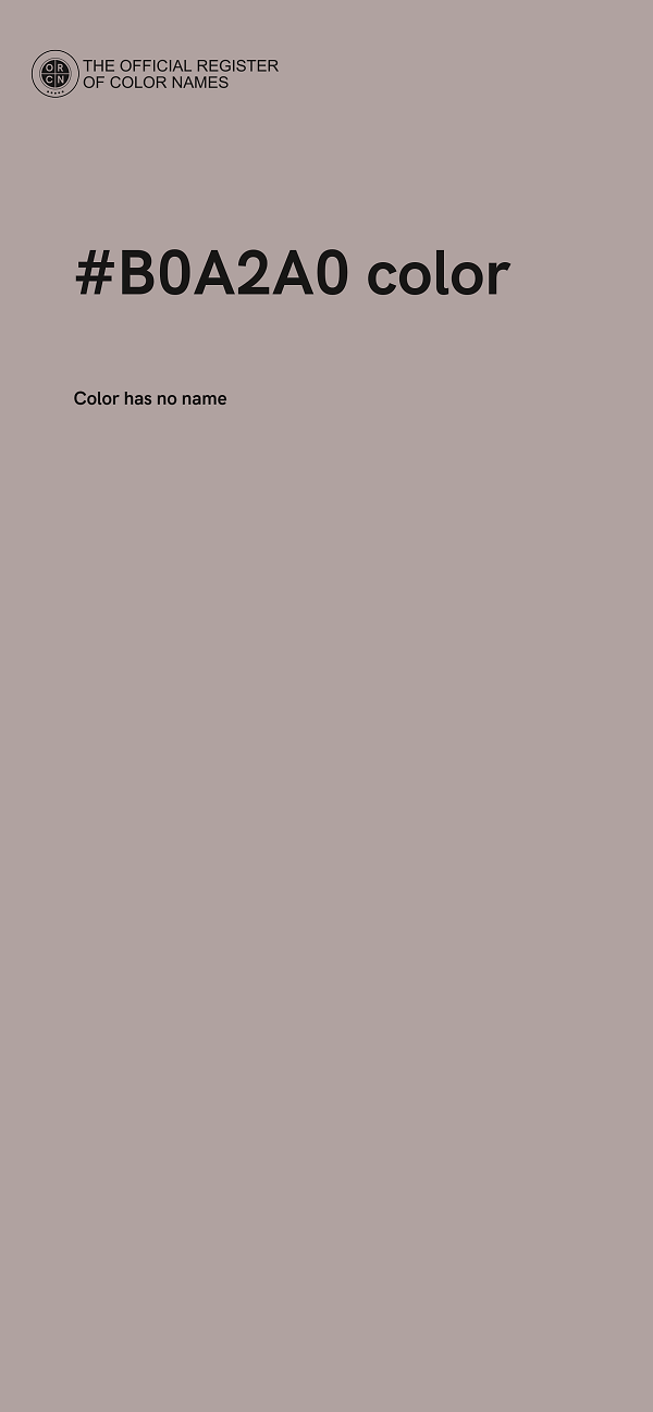 #B0A2A0 color image