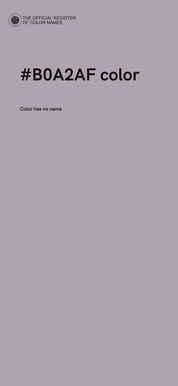 #B0A2AF color image