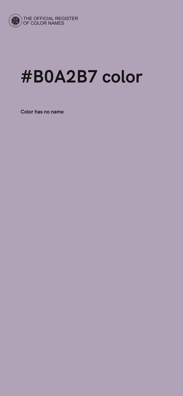 #B0A2B7 color image