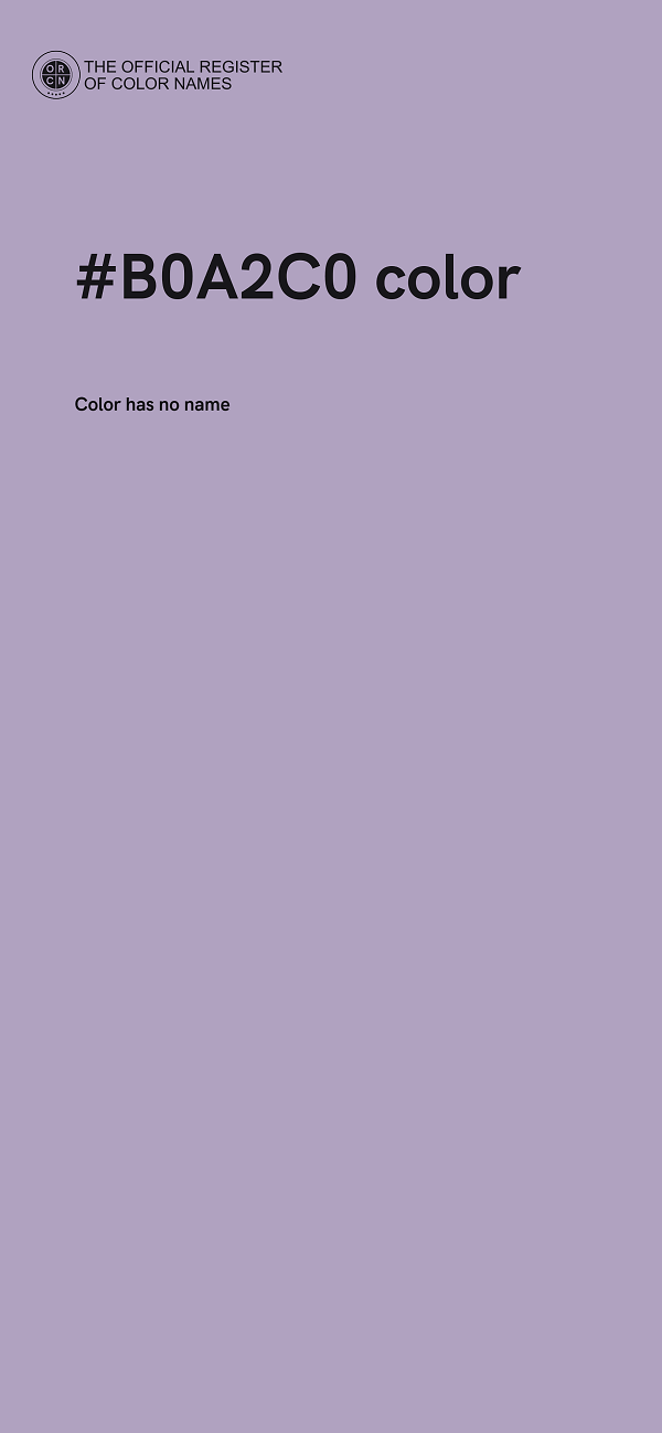 #B0A2C0 color image