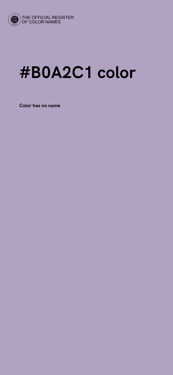 #B0A2C1 color image
