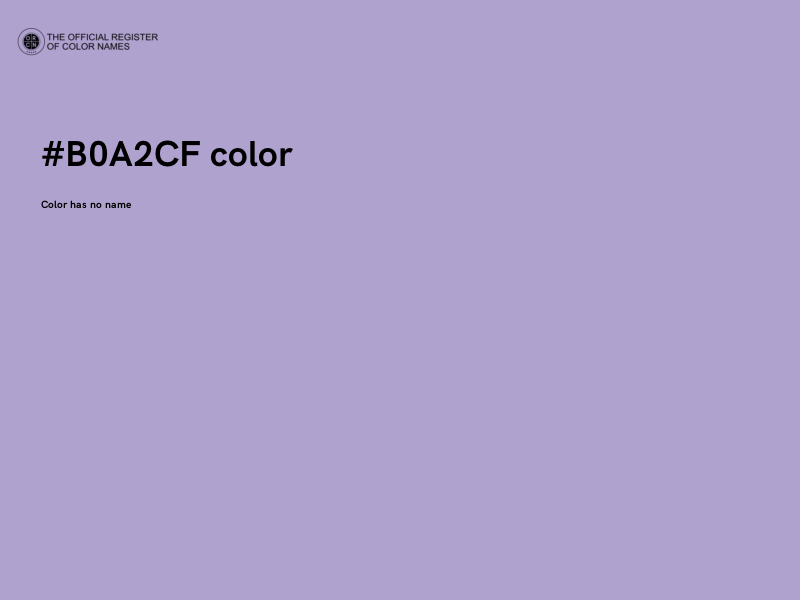 #B0A2CF color image