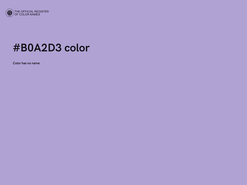 #B0A2D3 color image