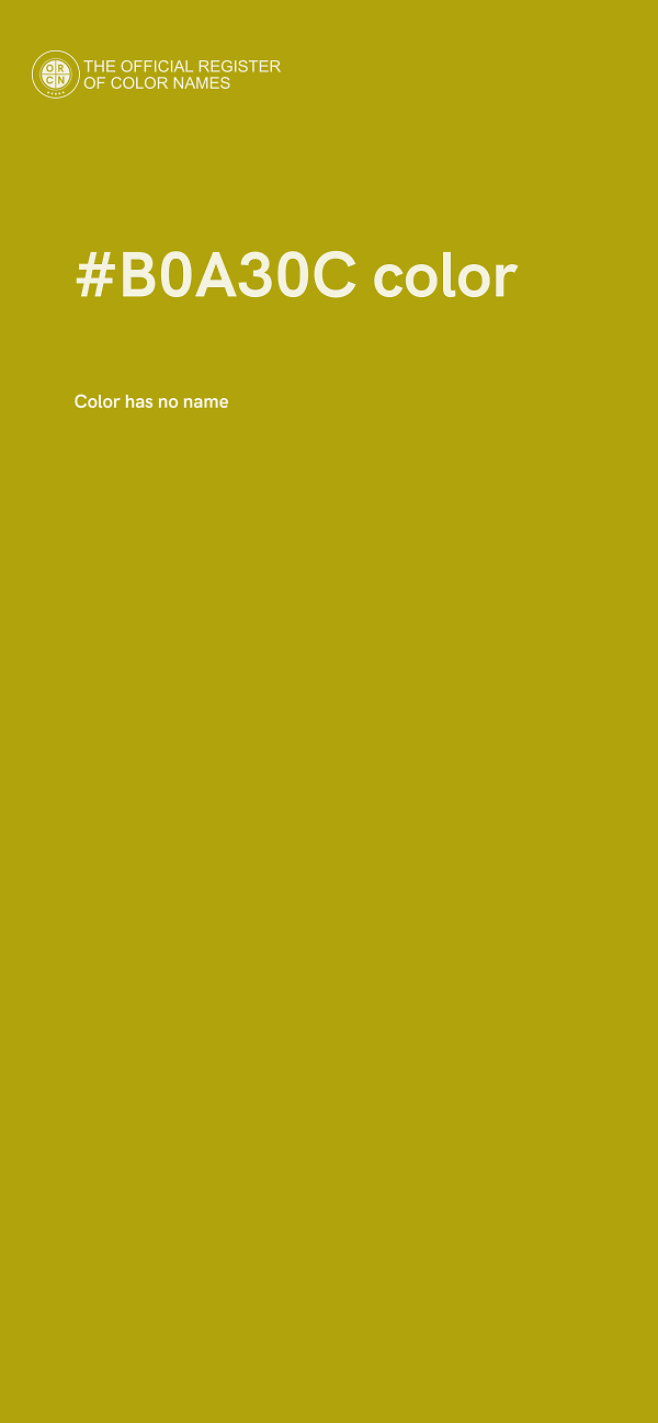 #B0A30C color image