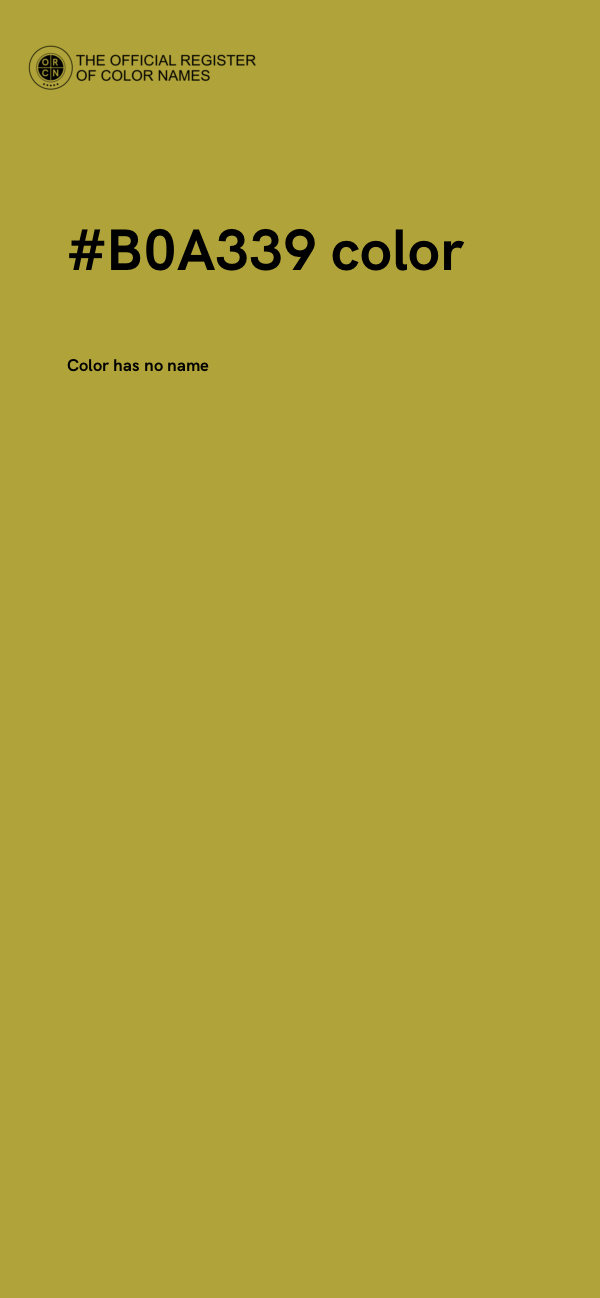 #B0A339 color image