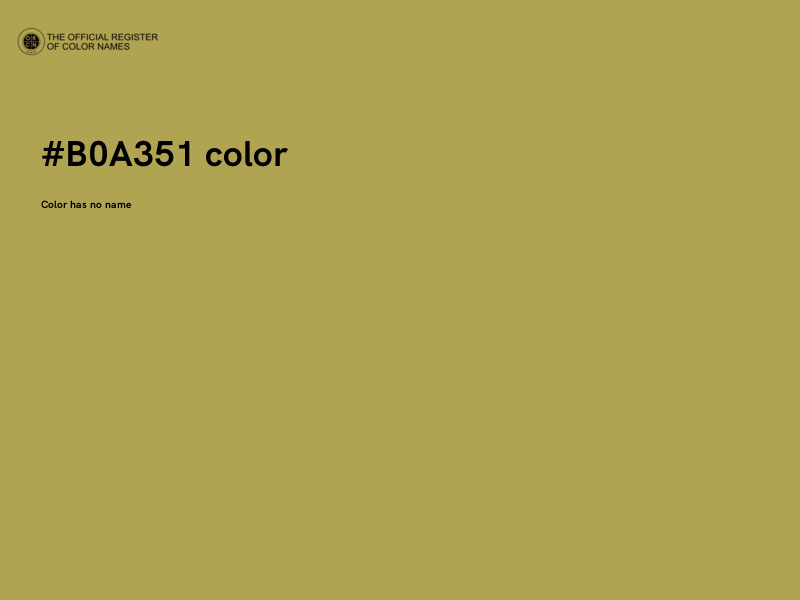 #B0A351 color image