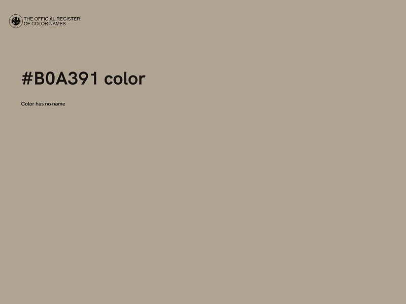 #B0A391 color image
