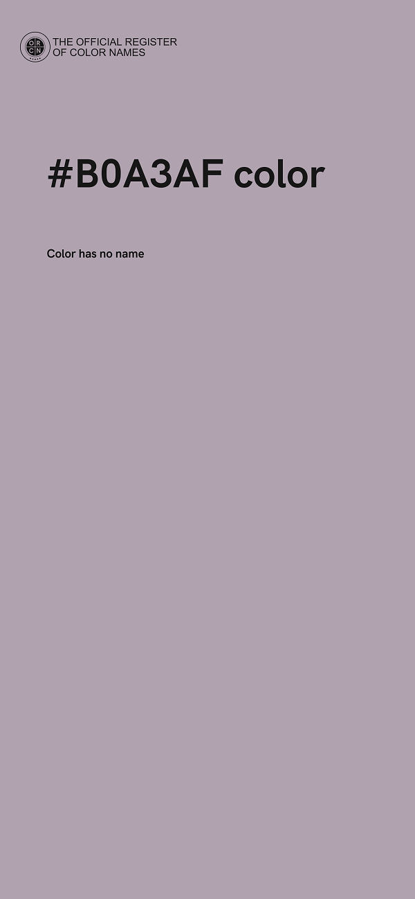 #B0A3AF color image