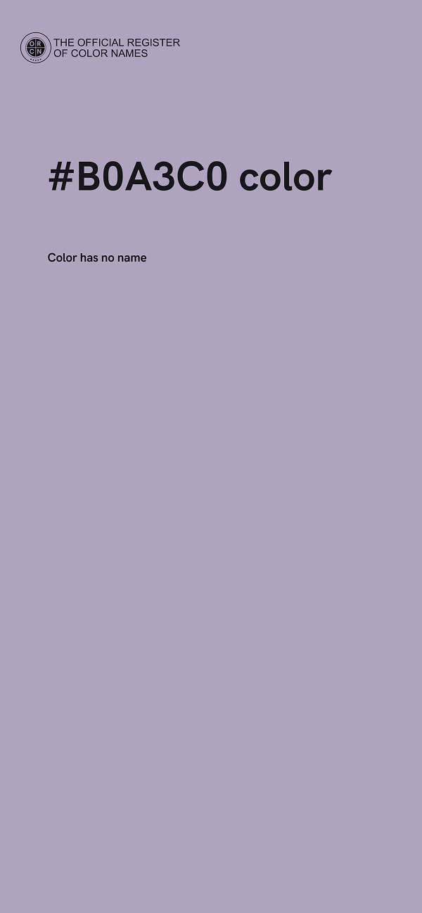 #B0A3C0 color image