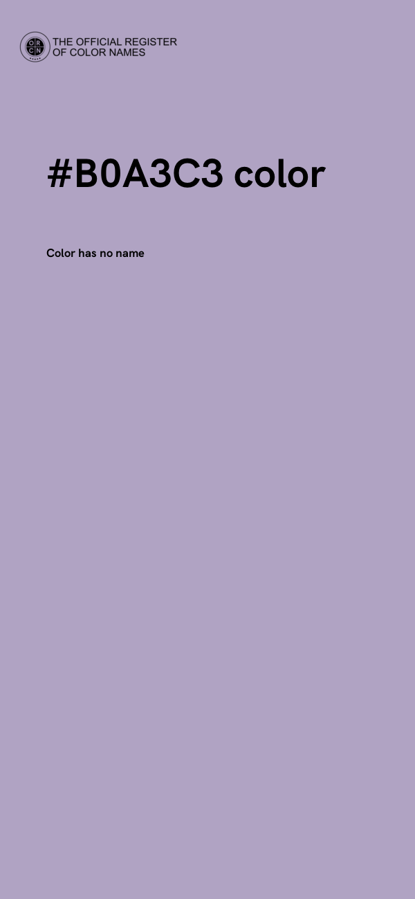 #B0A3C3 color image