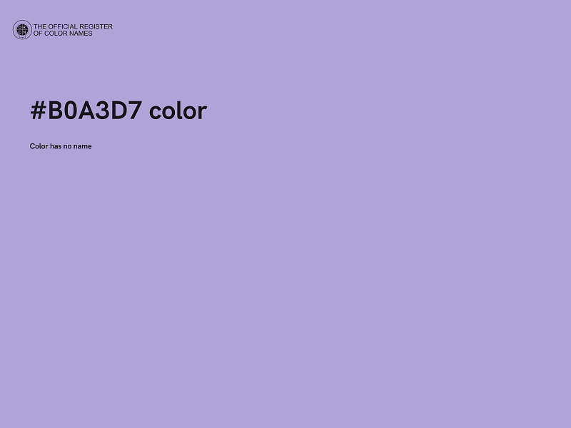 #B0A3D7 color image