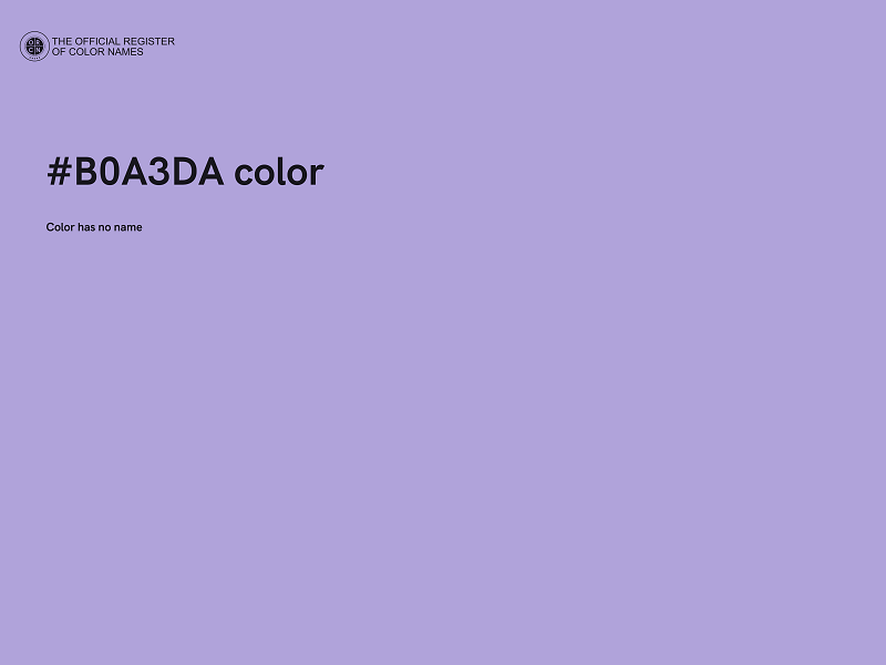 #B0A3DA color image