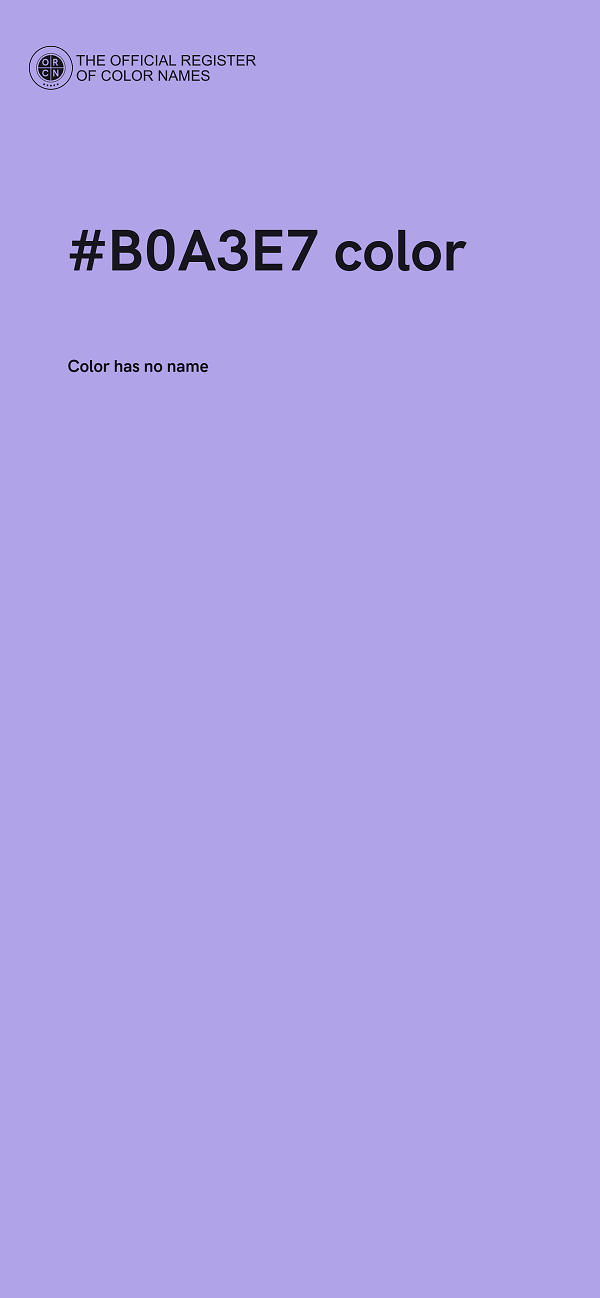 #B0A3E7 color image