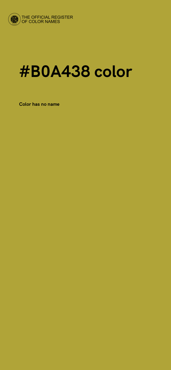 #B0A438 color image