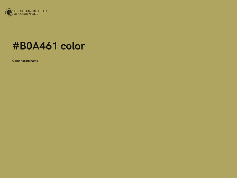 #B0A461 color image