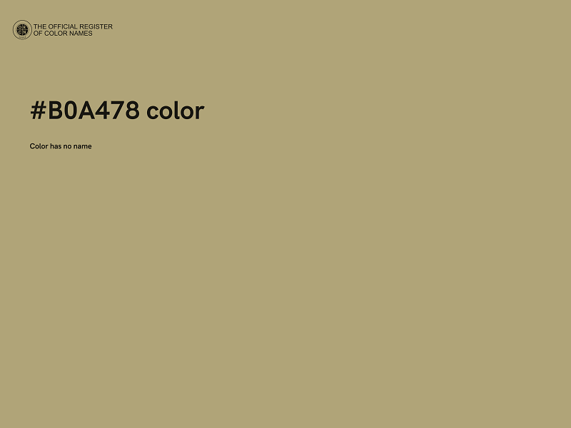 #B0A478 color image