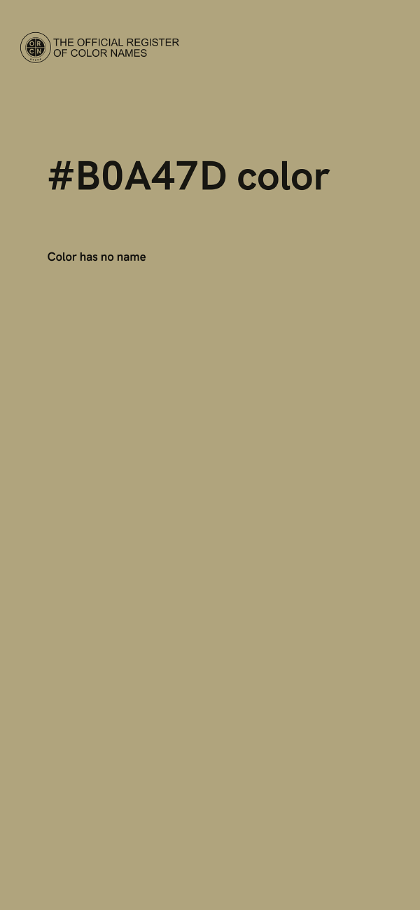 #B0A47D color image