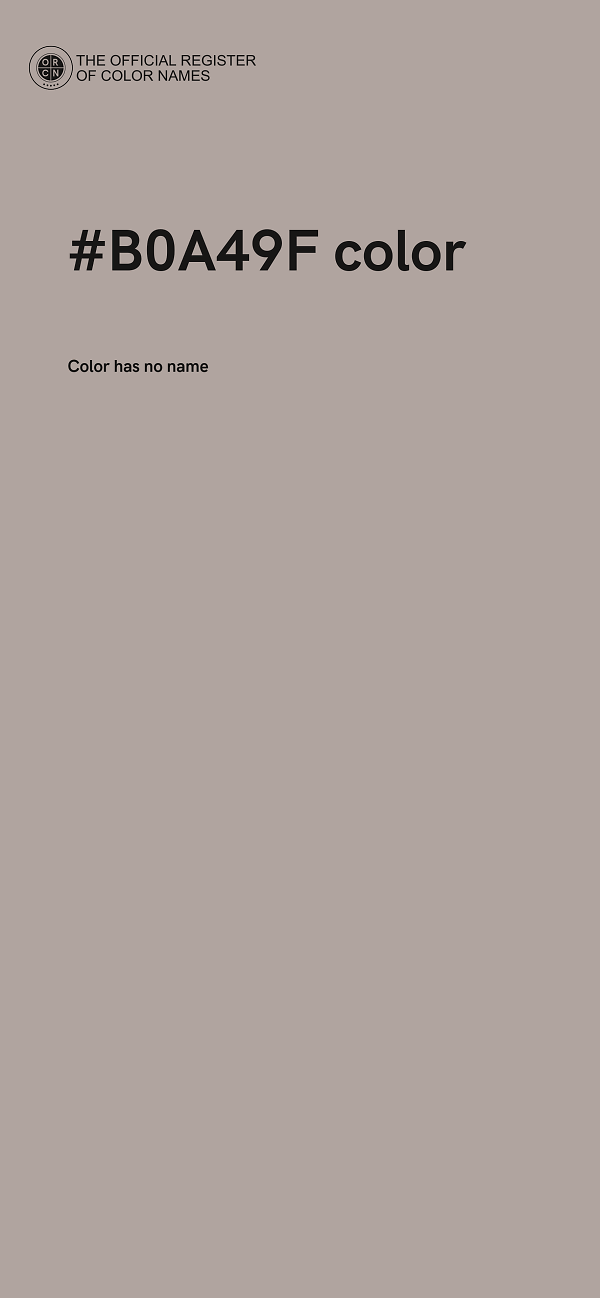#B0A49F color image