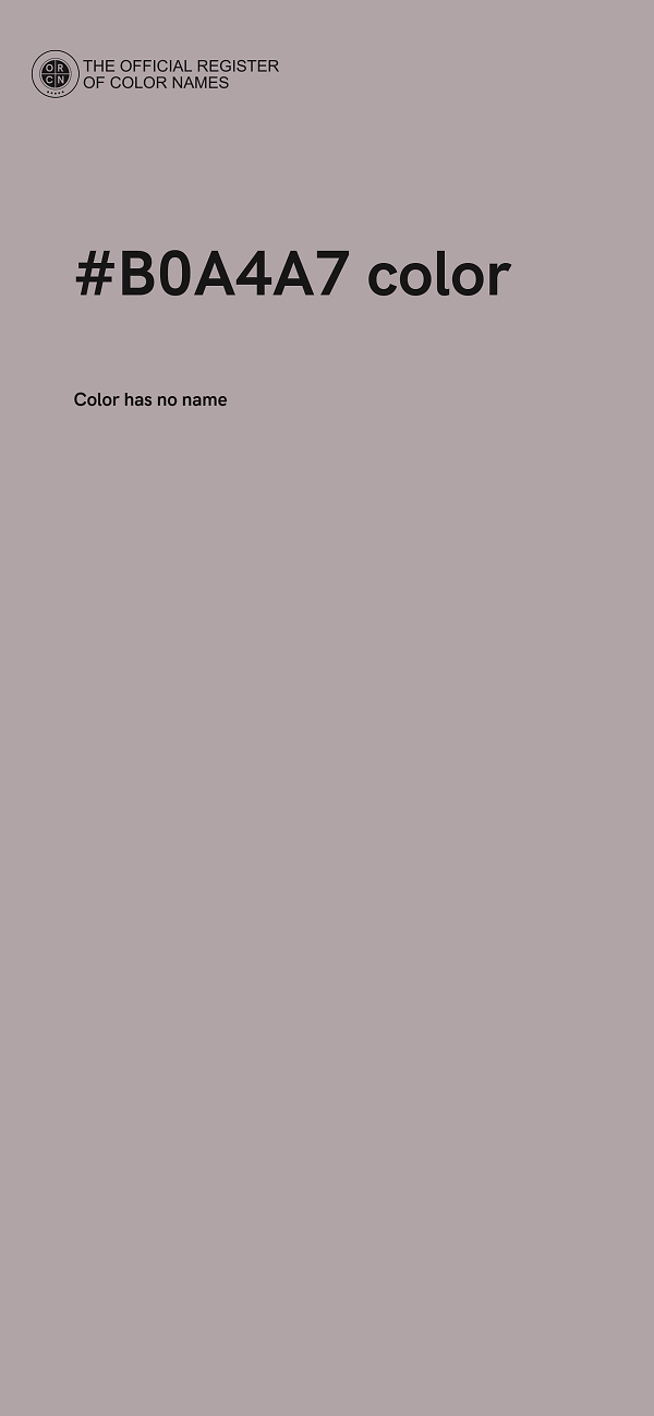 #B0A4A7 color image