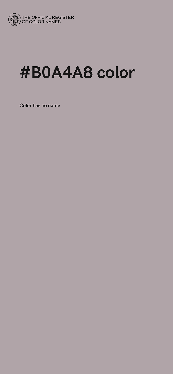 #B0A4A8 color image