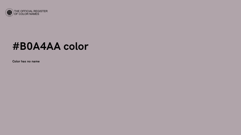#B0A4AA color image
