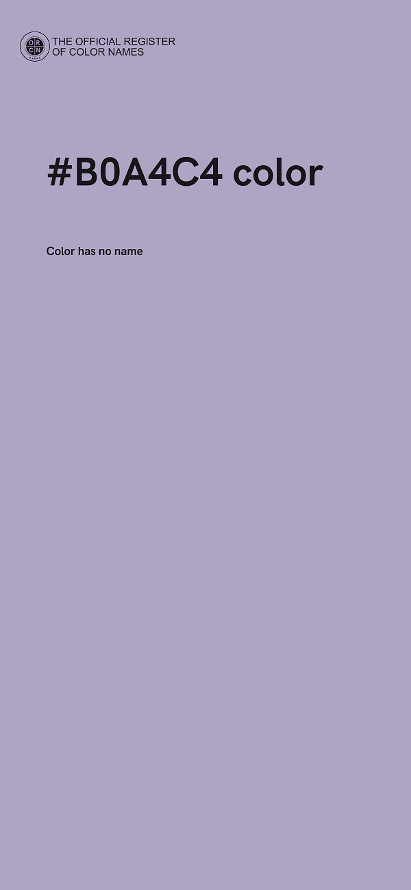 #B0A4C4 color image