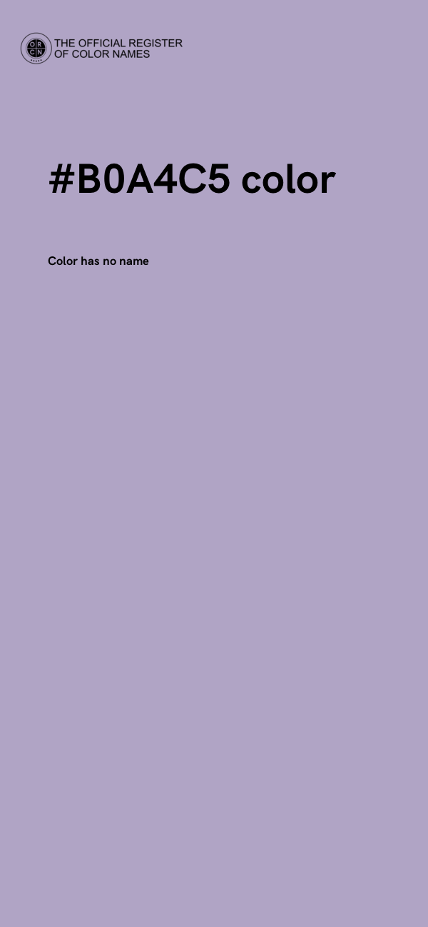 #B0A4C5 color image