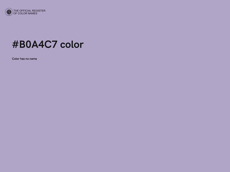 #B0A4C7 color image