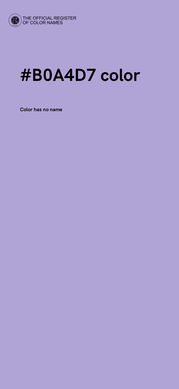 #B0A4D7 color image