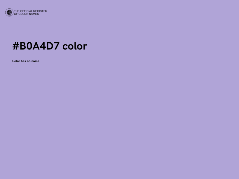 #B0A4D7 color image