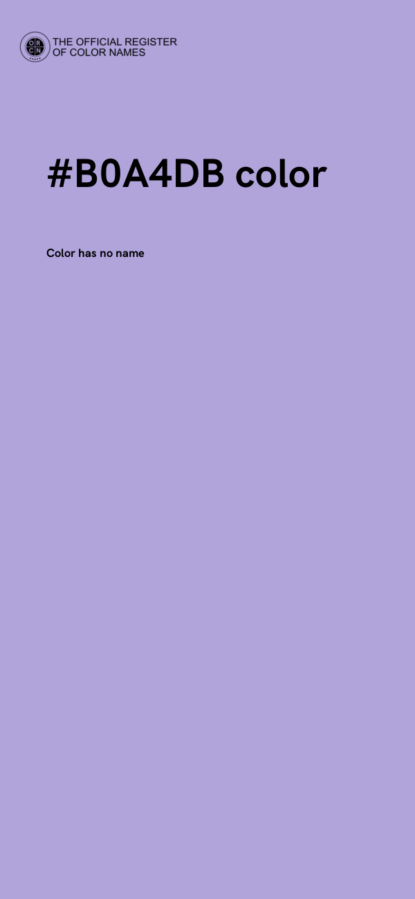 #B0A4DB color image
