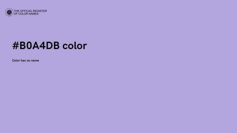 #B0A4DB color image