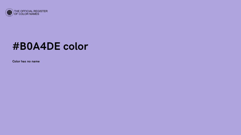 #B0A4DE color image