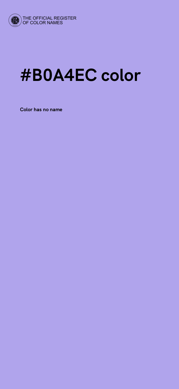 #B0A4EC color image