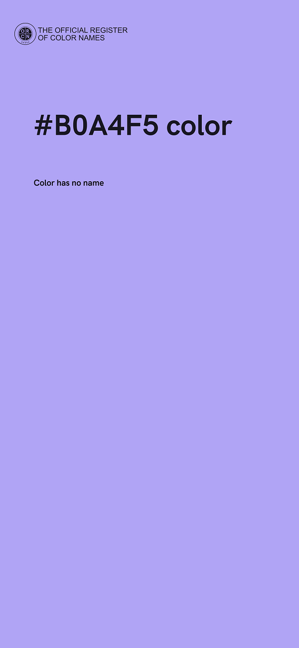 #B0A4F5 color image