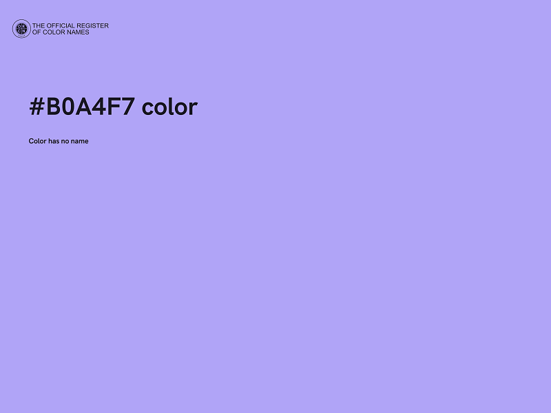 #B0A4F7 color image