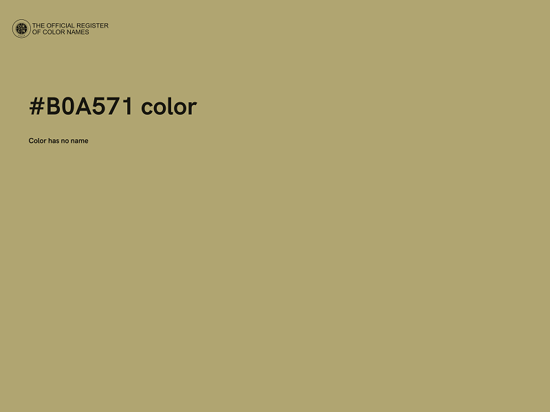 #B0A571 color image