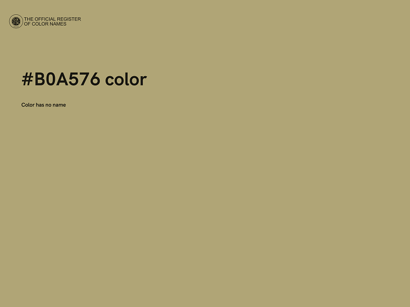 #B0A576 color image