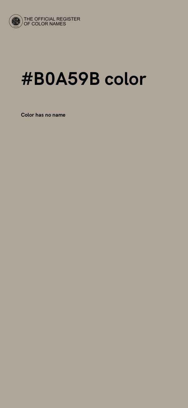 #B0A59B color image