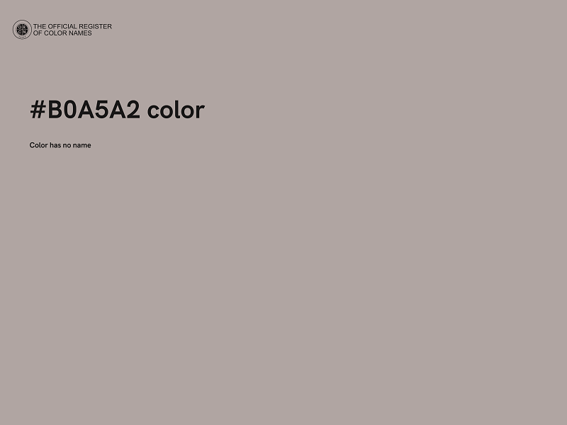 #B0A5A2 color image