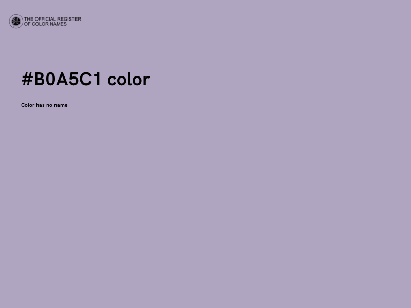 #B0A5C1 color image