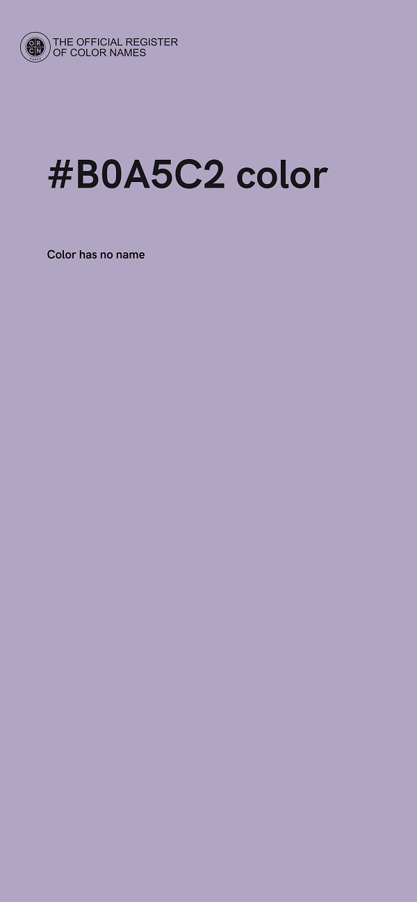 #B0A5C2 color image