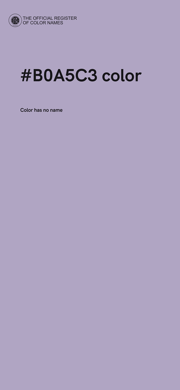 #B0A5C3 color image